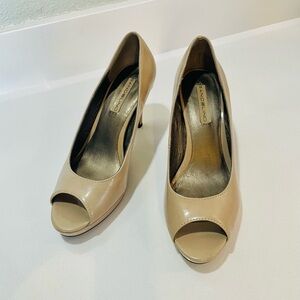 Bandolino Peep-toe Platform Patent Leather Pumps